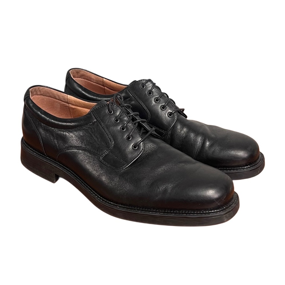 Bostonian Strada Italian Made Black Leather Oxford Dress Shoe Sz 13